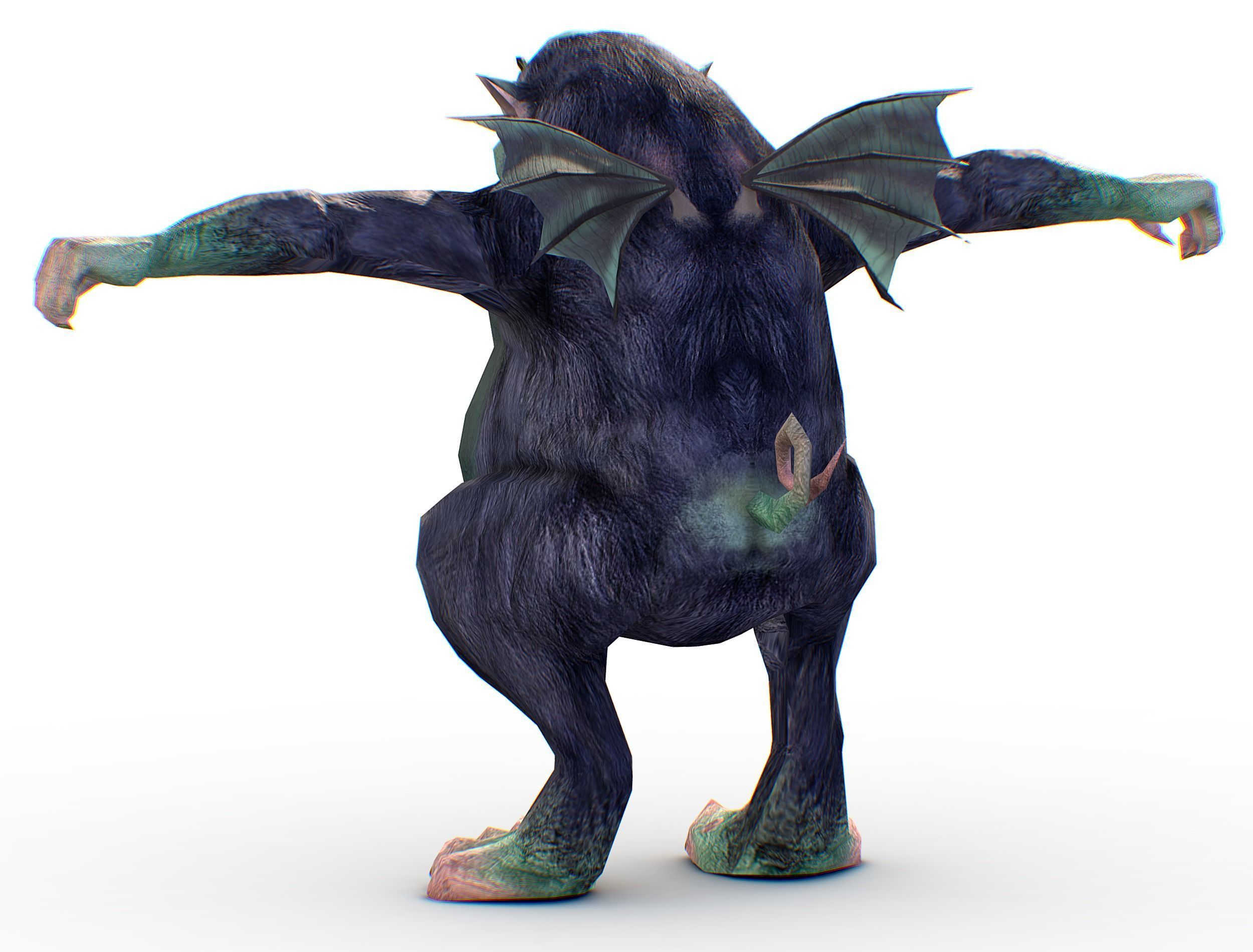 LowPoly Evil Spirit Anchutka Low-poly 3D model_4