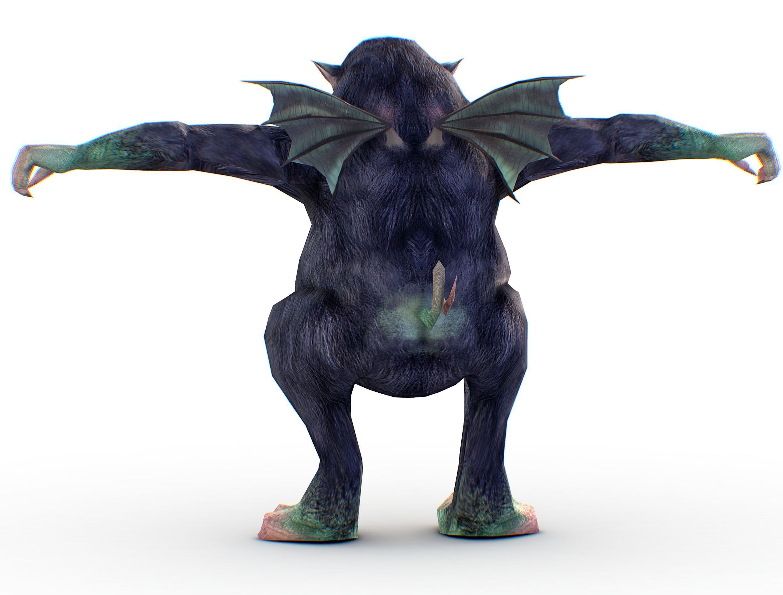 LowPoly Evil Spirit Anchutka Low-poly 3D model_5