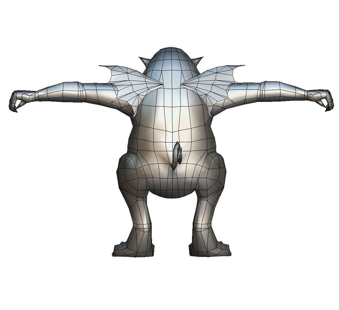 LowPoly Evil Spirit Anchutka Low-poly 3D model_21