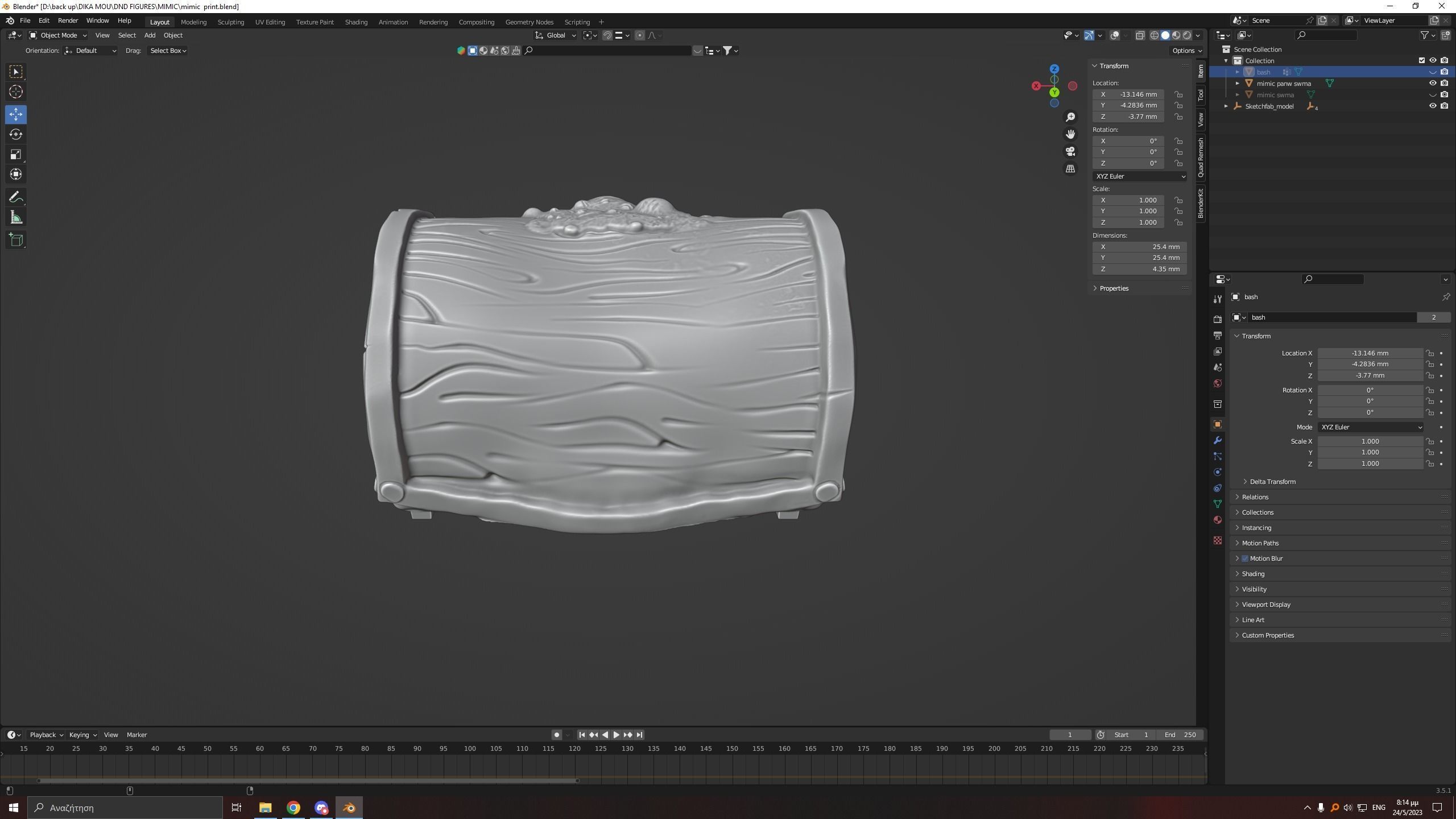 Mimic Miniature 3D print model_9