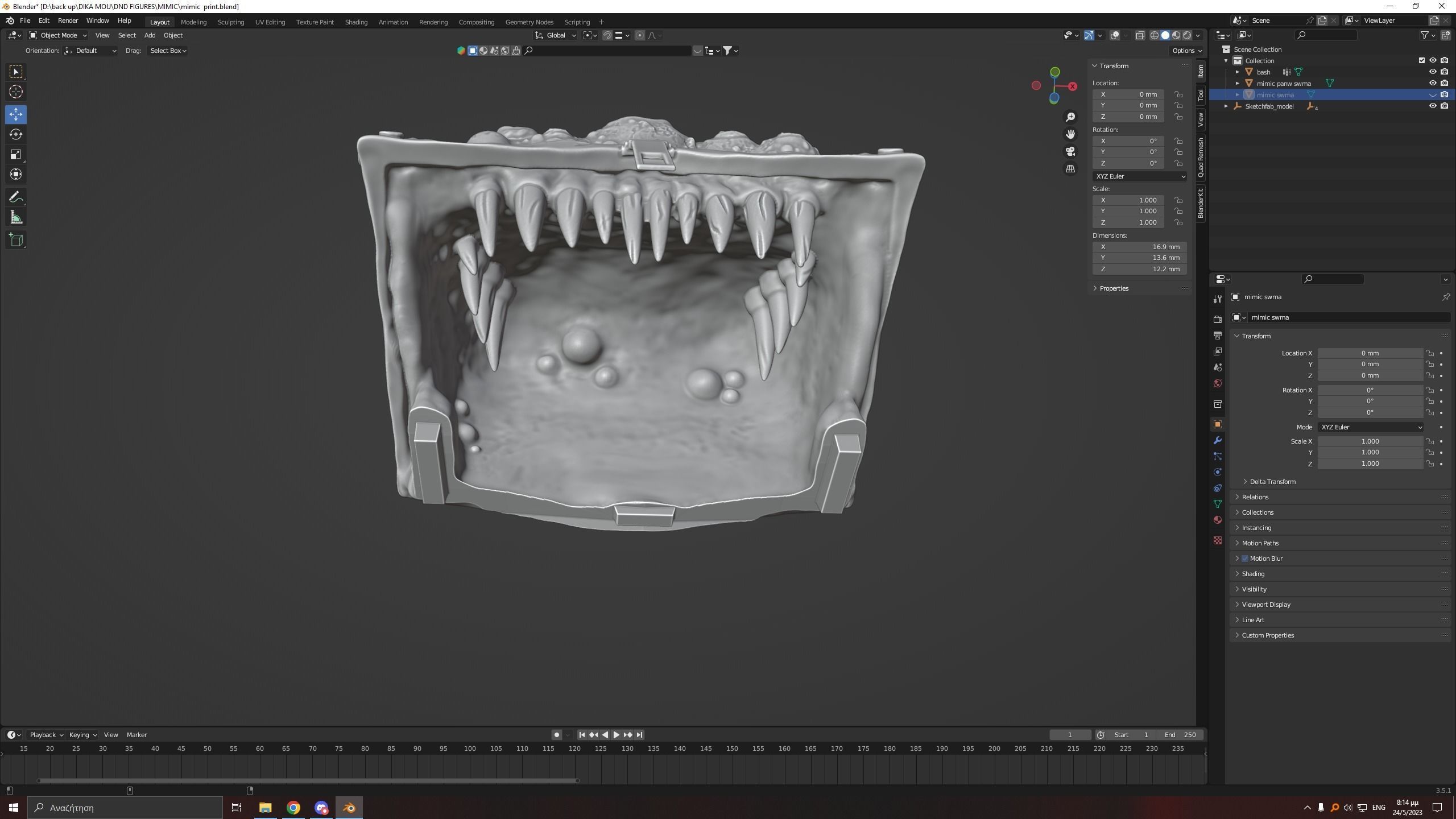 Mimic Miniature 3D print model_8