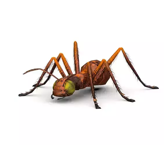 LowPoly Giant Crimson Ant