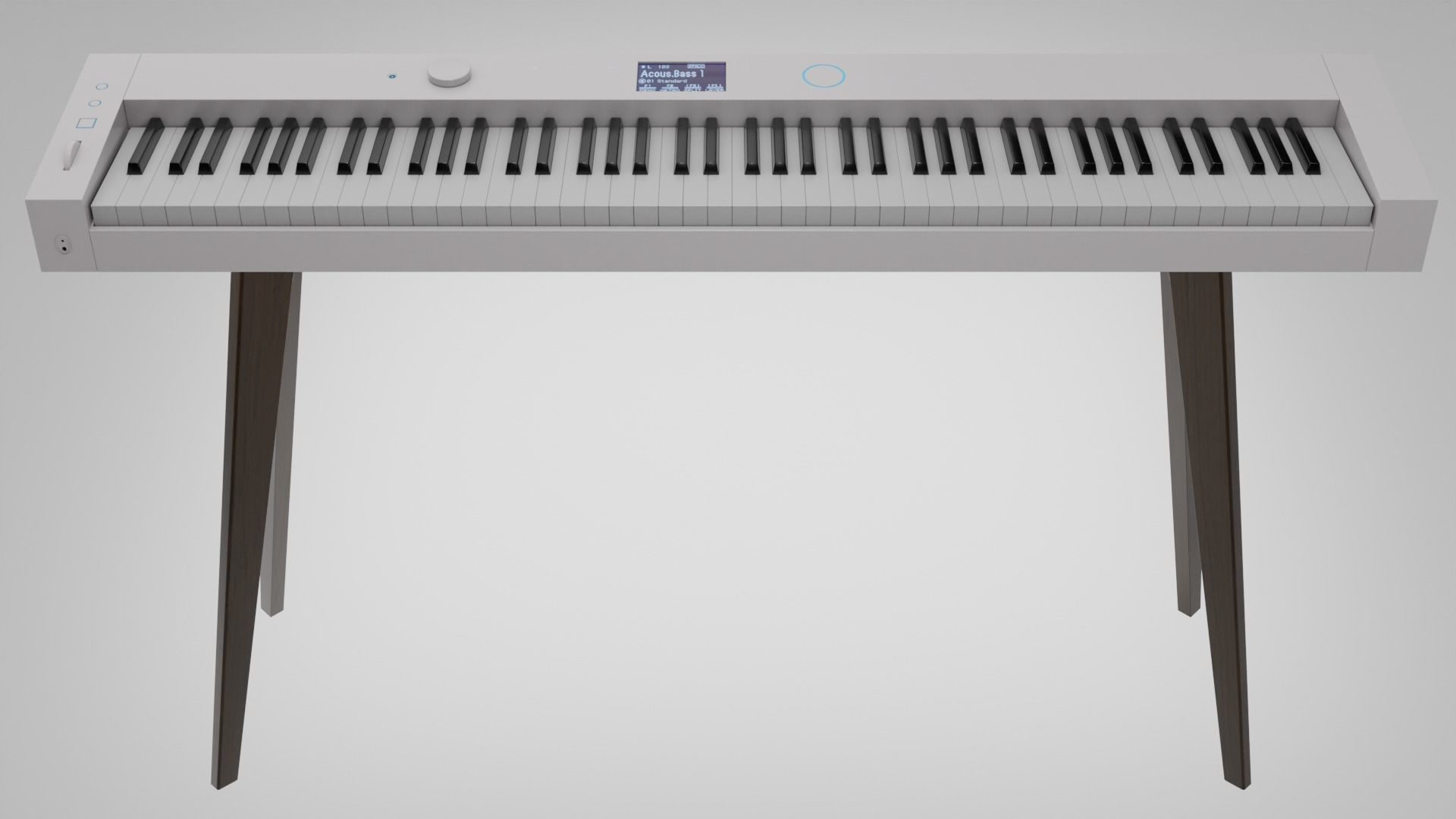 Electronic Piano Retro Style 3D model_7