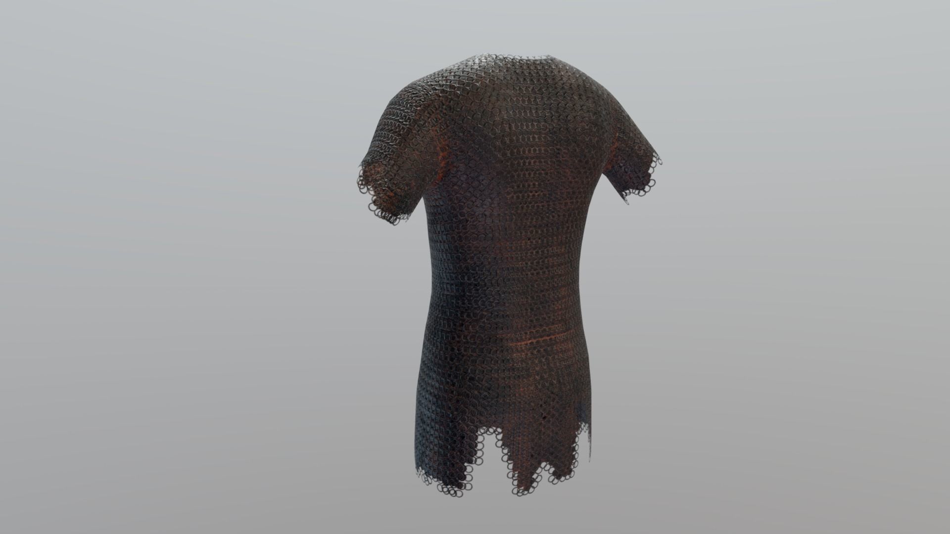 Rusty Chainmail Low-poly 3D model_1