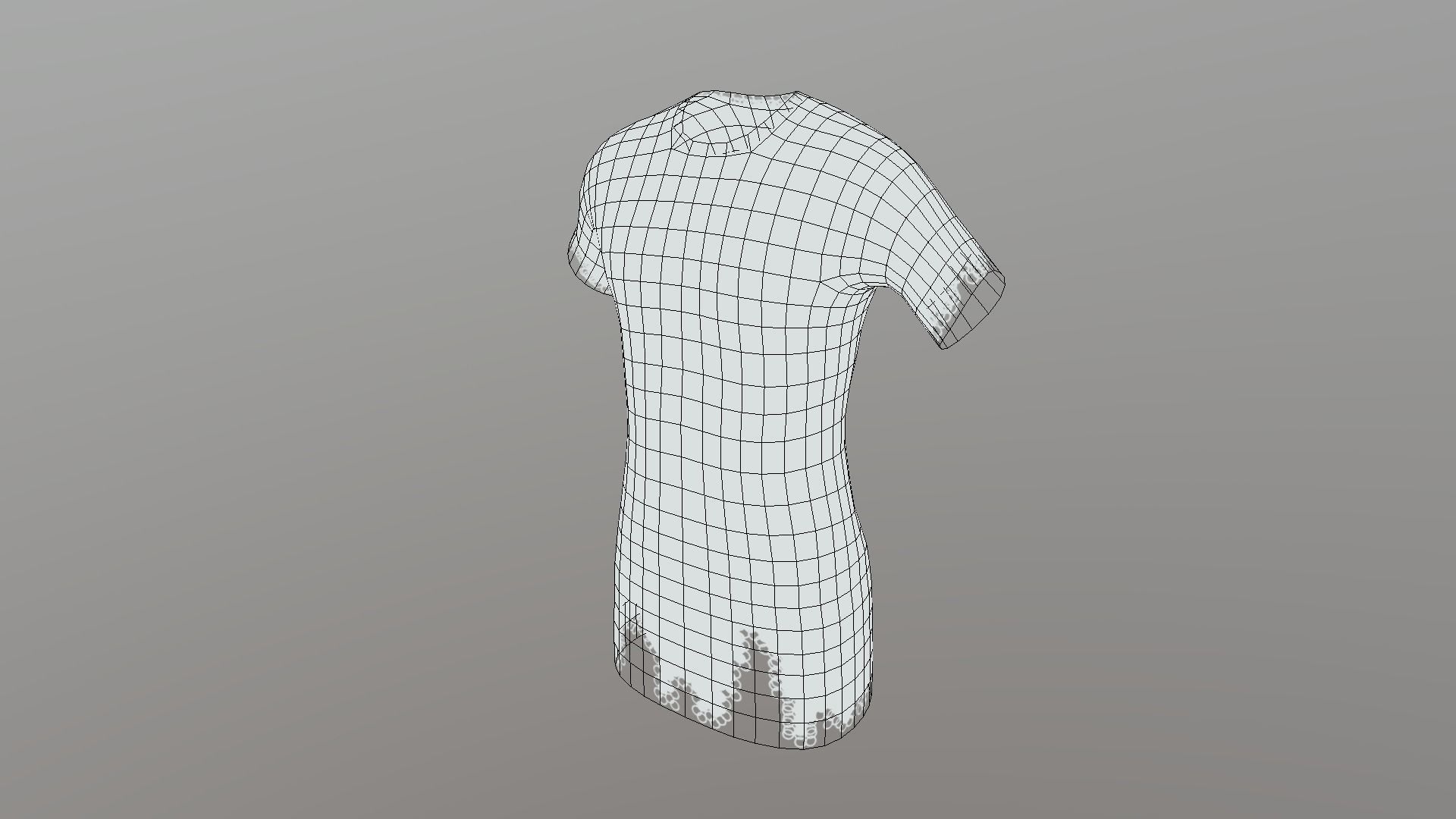 Rusty Chainmail Low-poly 3D model_3