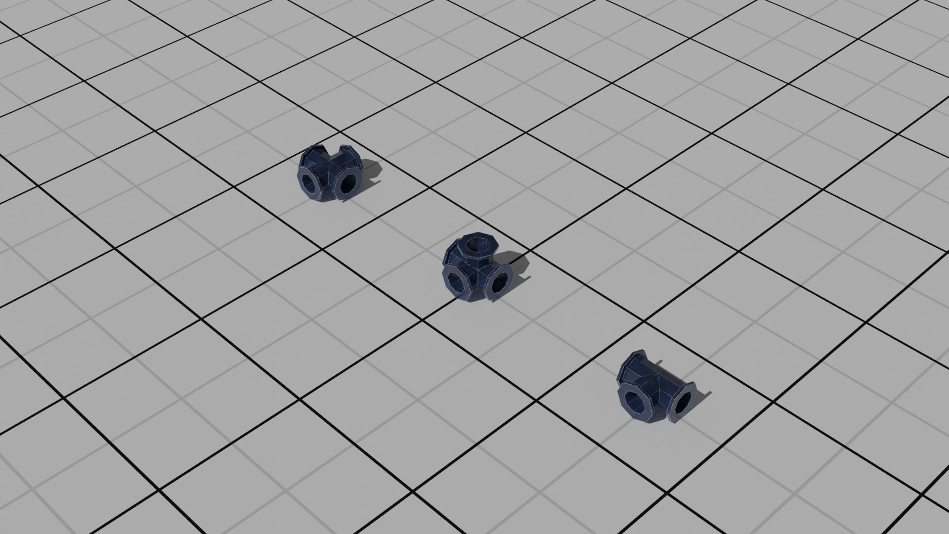 Low Poly Industrial Pipe Pack Free 3D model_8