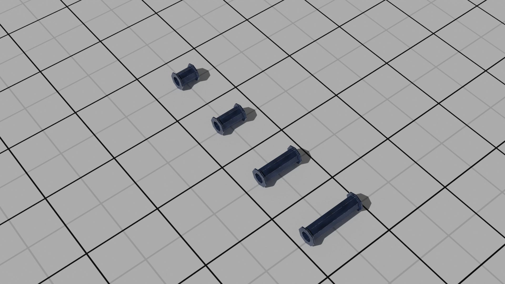 Low Poly Industrial Pipe Pack Free 3D model_4