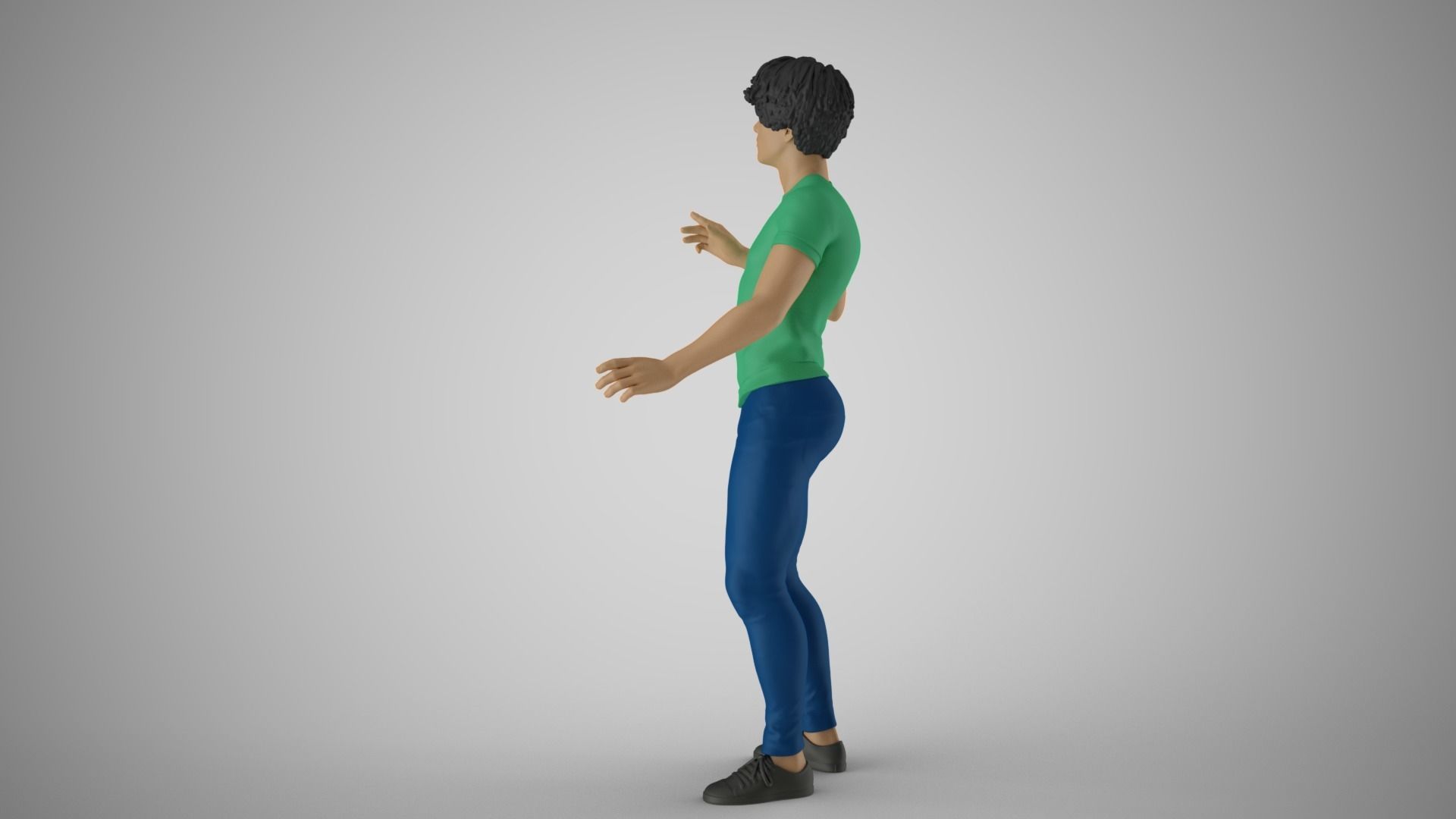 Man Chooses His Way 3D print model_9