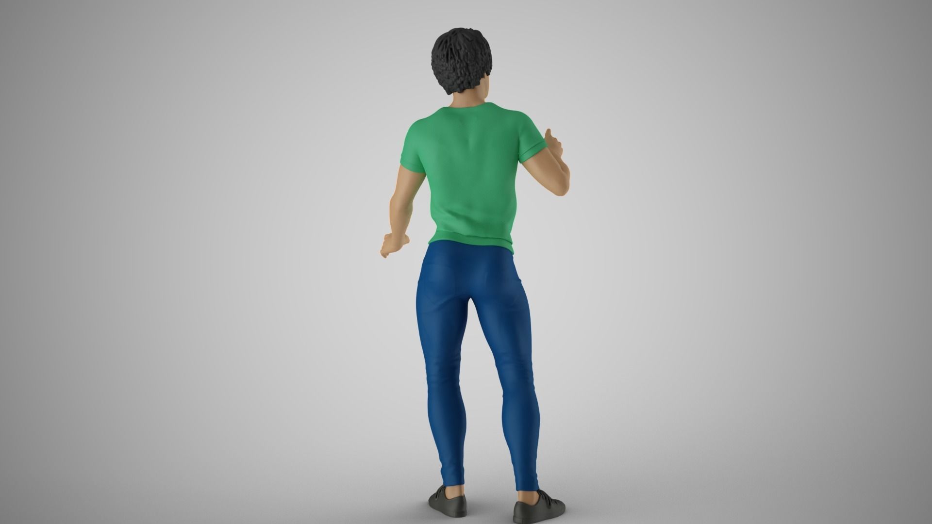 Man Chooses His Way 3D print model_7