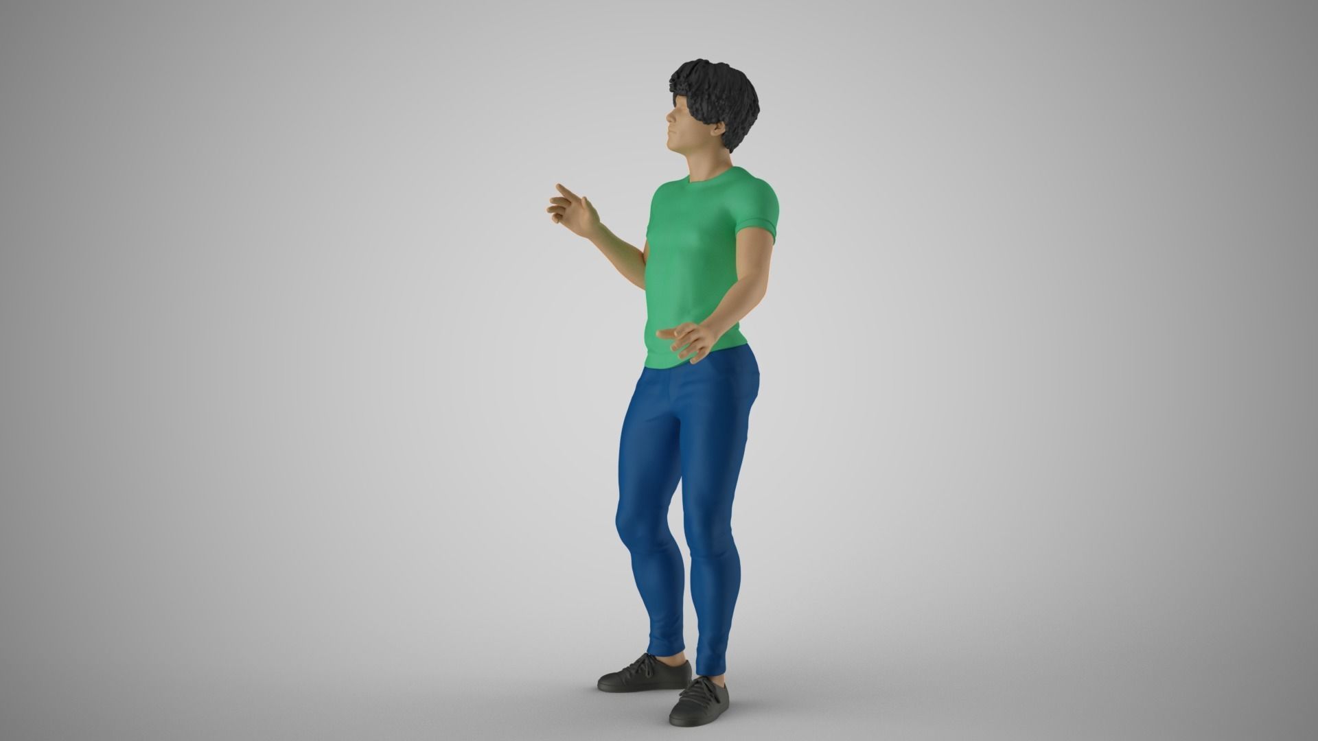 Man Chooses His Way 3D print model_10