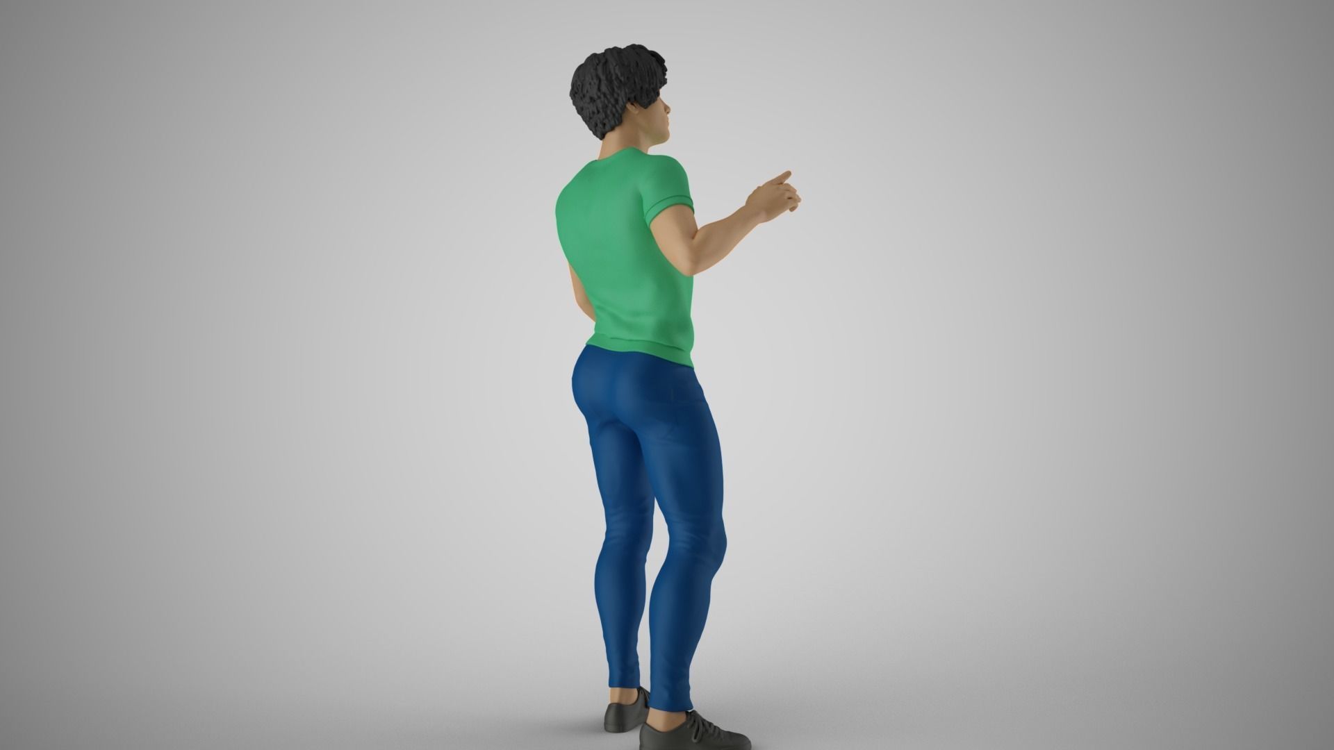 Man Chooses His Way 3D print model_6