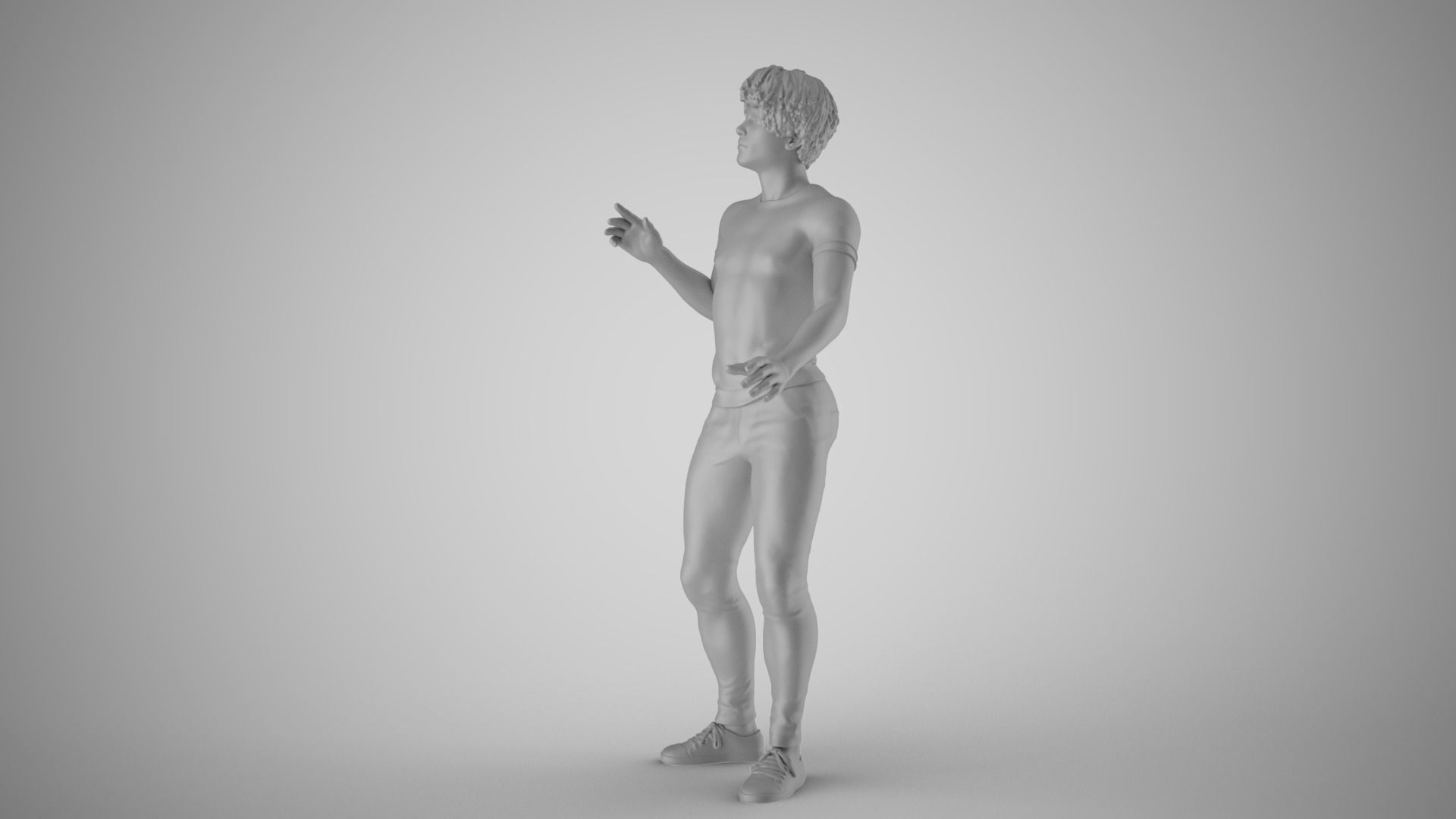 Man Chooses His Way 3D print model_1