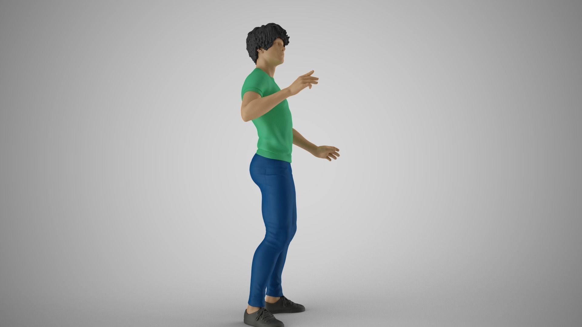 Man Chooses His Way 3D print model_5