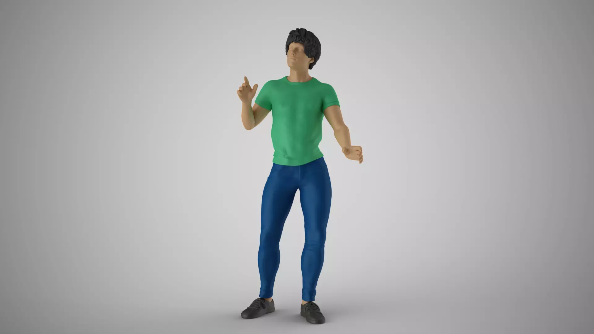 Man Chooses His Way 3D print model_0