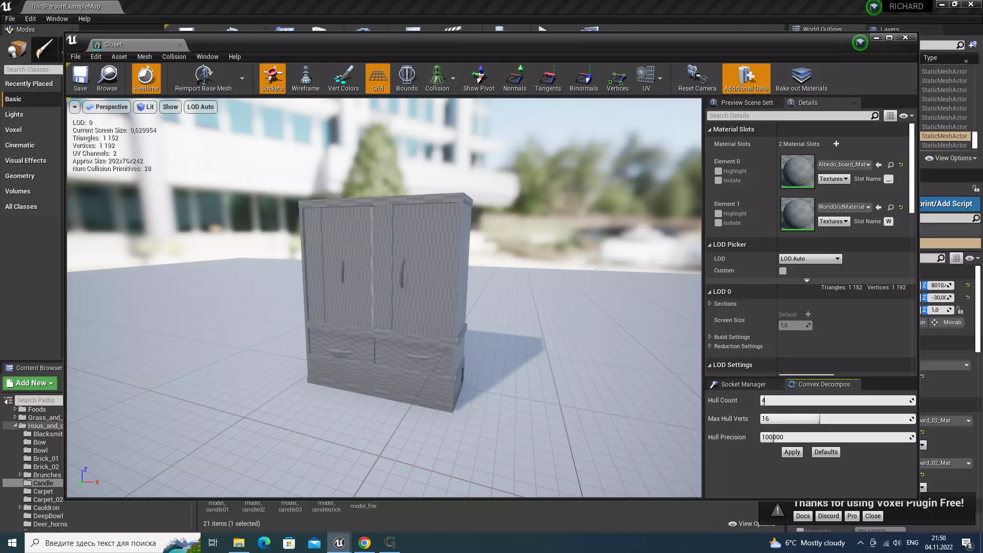 Closet cabinet Free 3D model_0