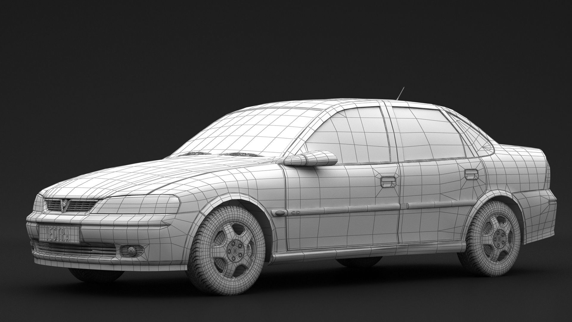 Vauxhall Vectra B Sedan Facelift 3D model_12