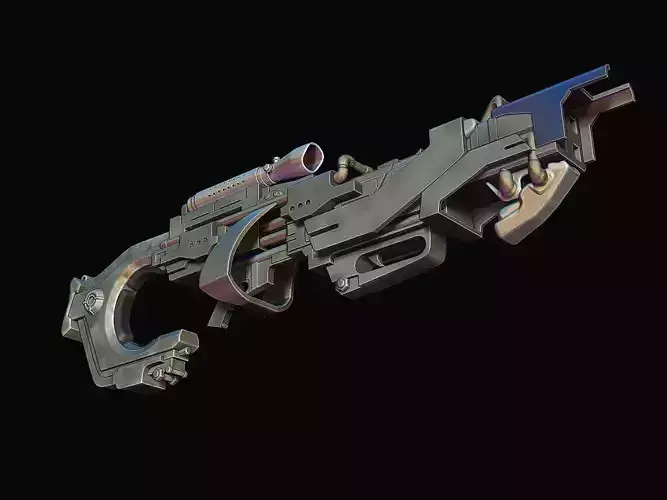 Rocket Raccoon Rifle Guardians of the Galaxy 3d digital file 3D print model