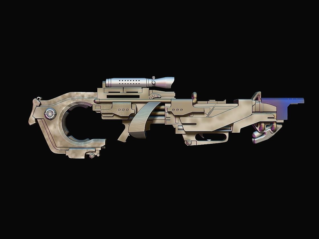 Rocket Raccoon Rifle Guardians of the Galaxy 3d digital file 3D model ...