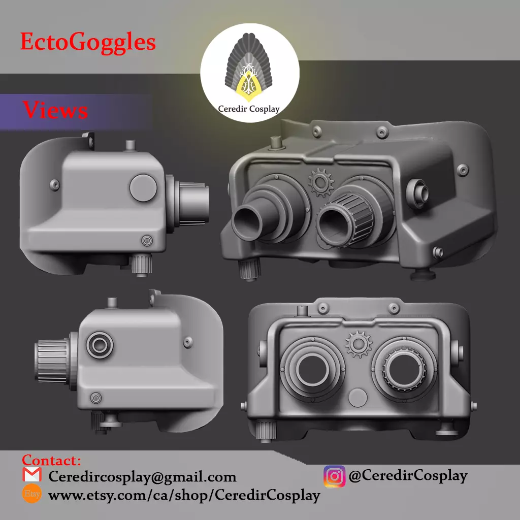 Ghostbuster Ecto Goggles 3d digital download 3D print model_0
