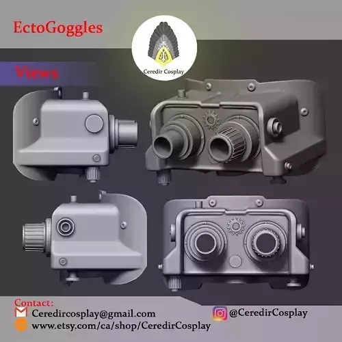 Ghostbuster Ecto Goggles 3d digital download 3D print model