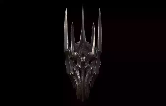 Sauron Helmet lord of the rings 3D DIGITAL DOWNLOAD FILE 3D print model