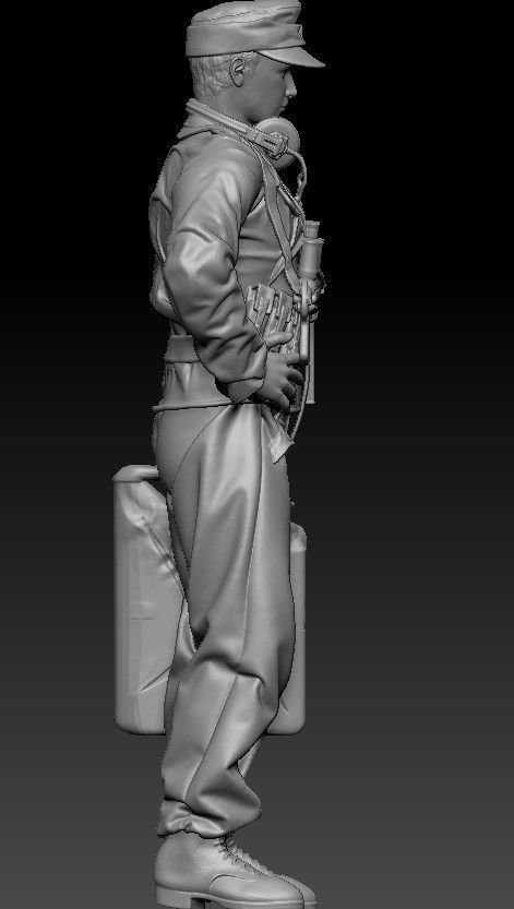 ww2 ger tank crew with jerry can 1-35  3D print model_3