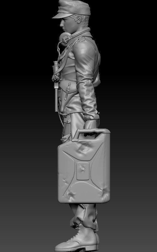 ww2 ger tank crew with jerry can 1-35  3D print model_1