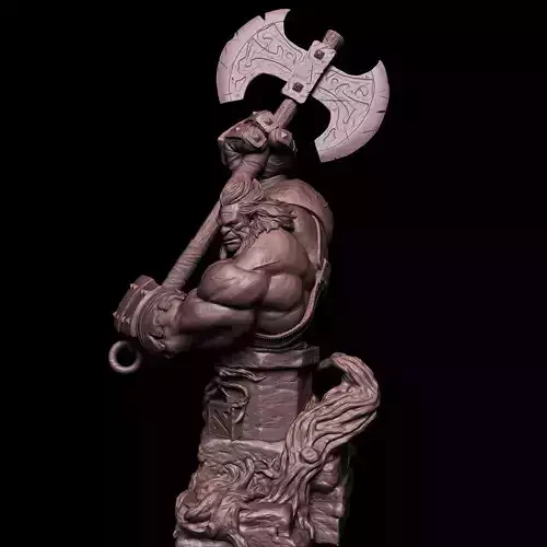 Axe Dota 2 Statue 3D Print Model 3D print model
