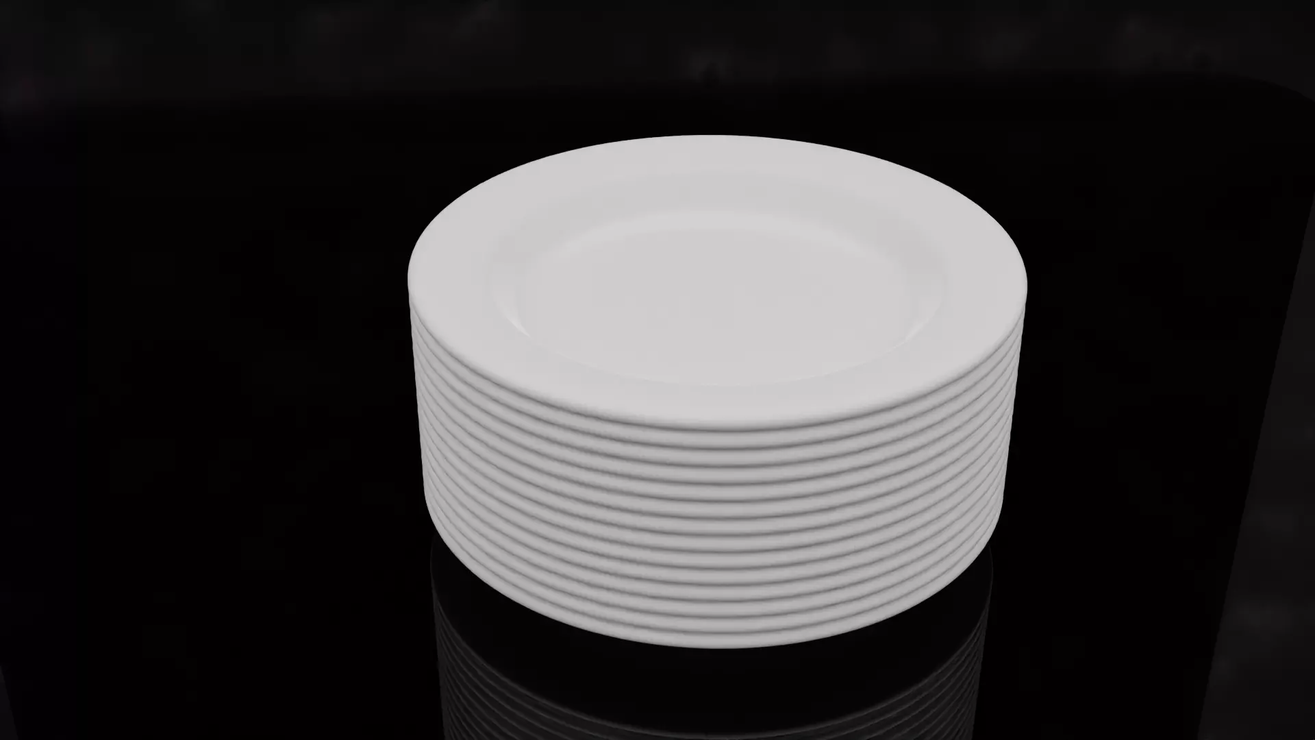 stack of plates 3D model