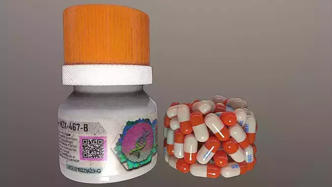 Bottle with Pills 