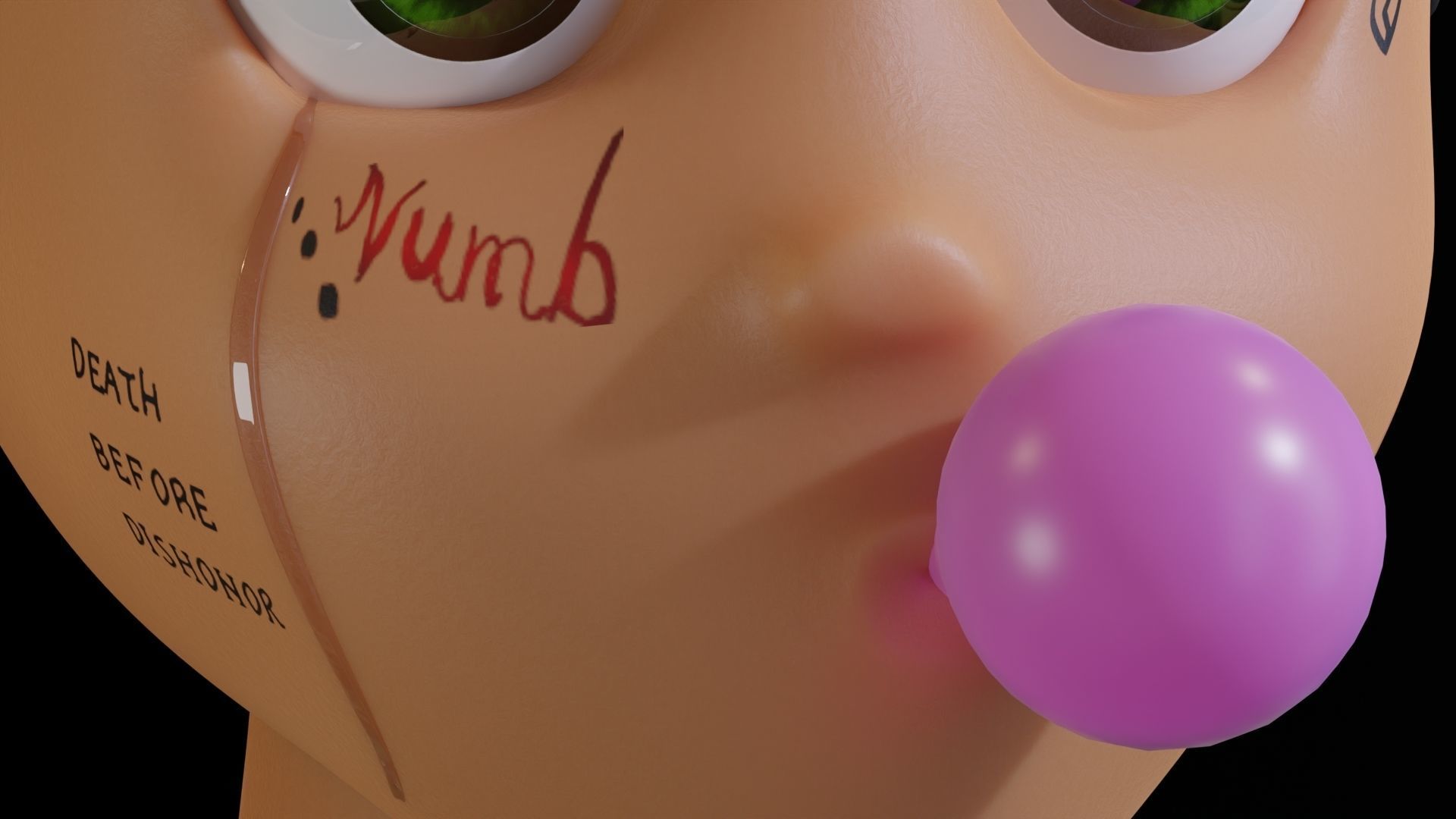 Stylized NFT Character Low-poly 3D model_5