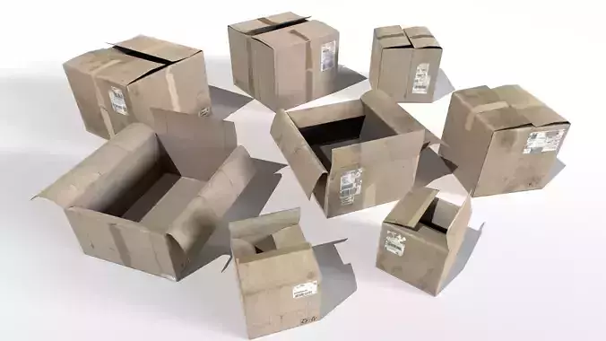 Old Cardboard Boxes