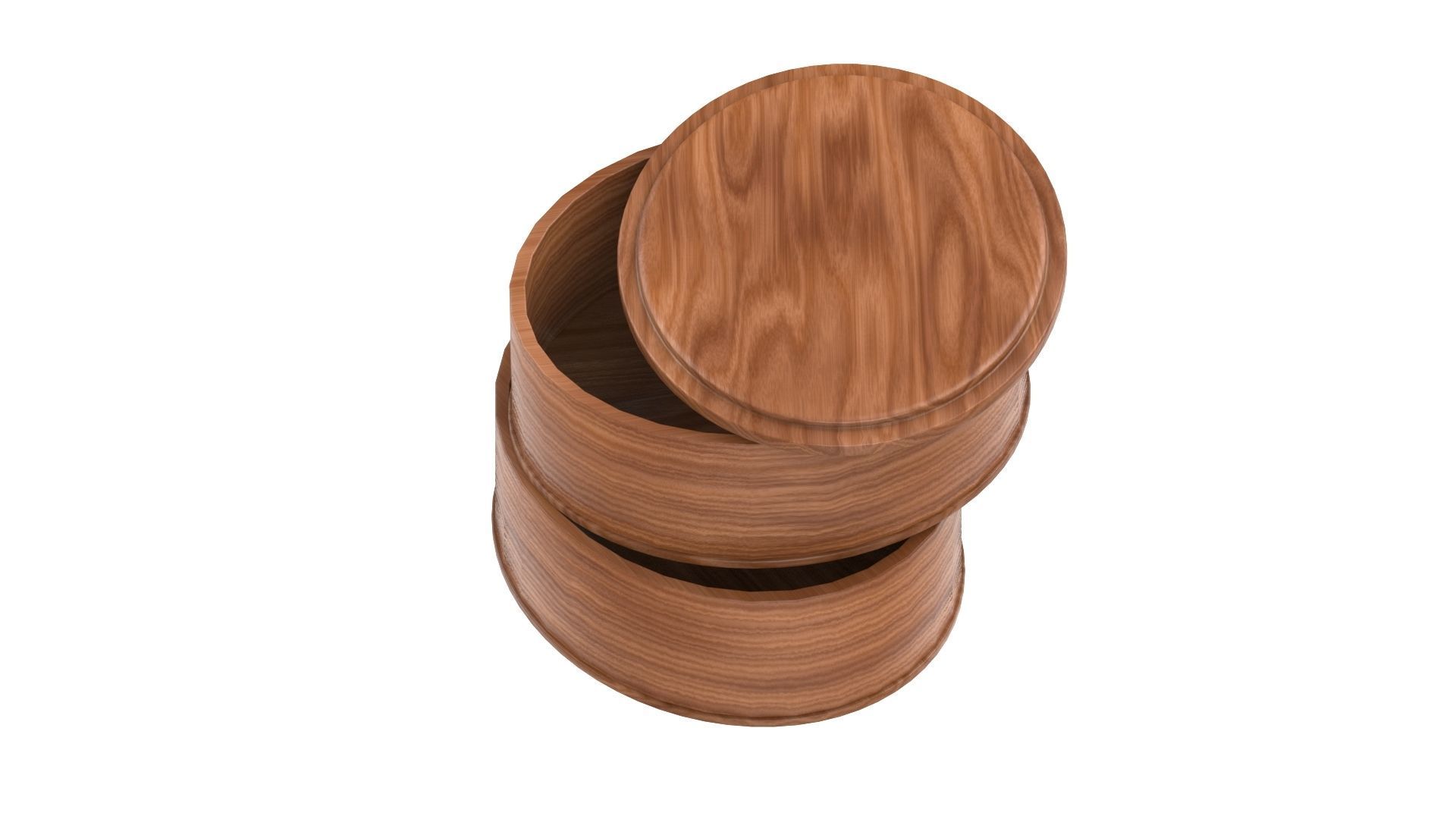Bento Box - Japanese Lunchbox Low-poly 3D model_17