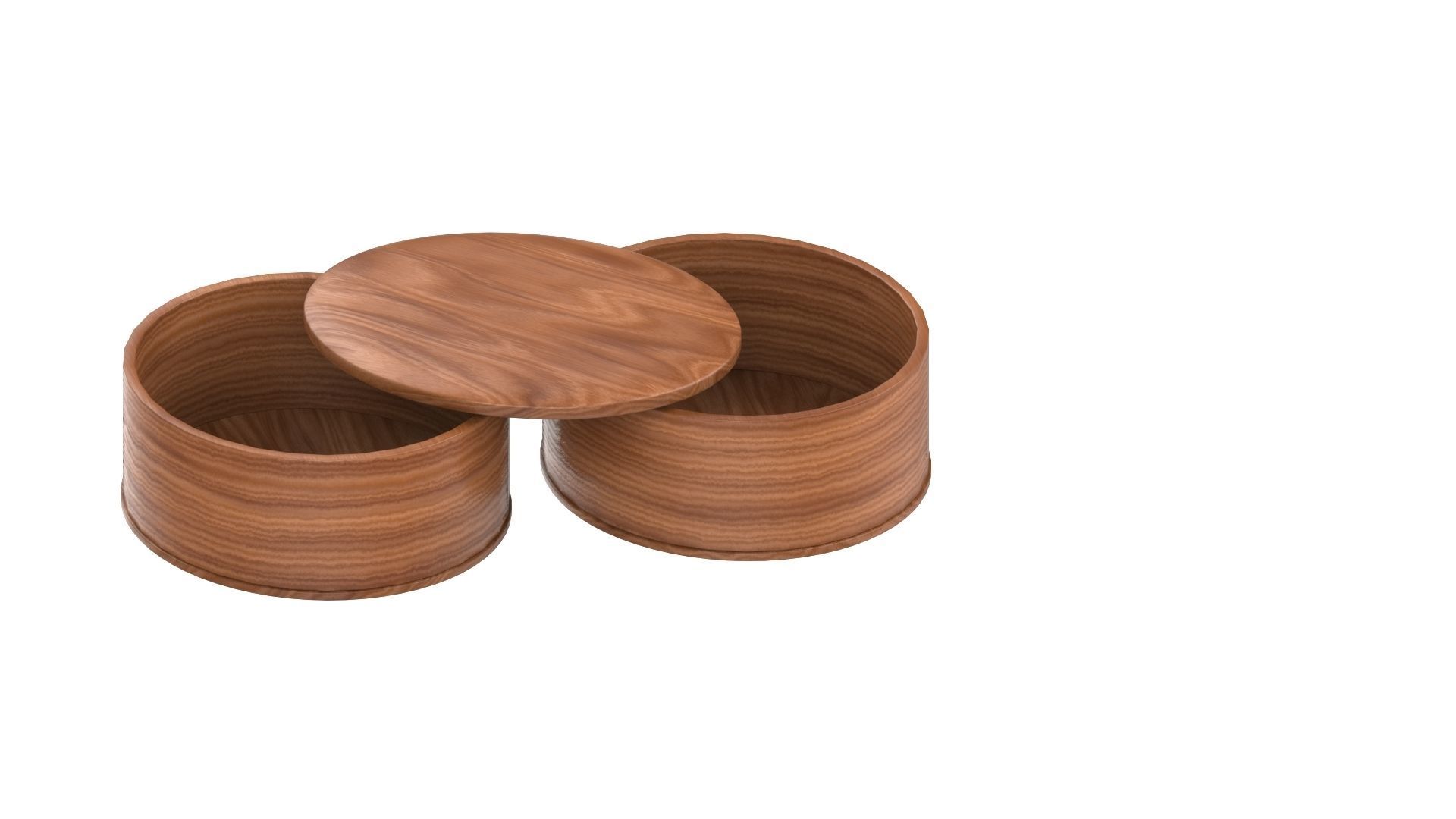 Bento Box - Japanese Lunchbox Low-poly 3D model_16