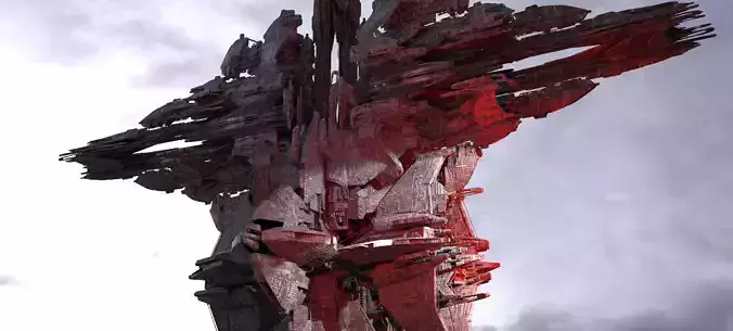 Red Dawn Freighter Ship Kit bash 2 