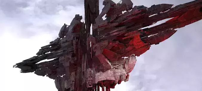 Red Dawn Freighter Ship Shards