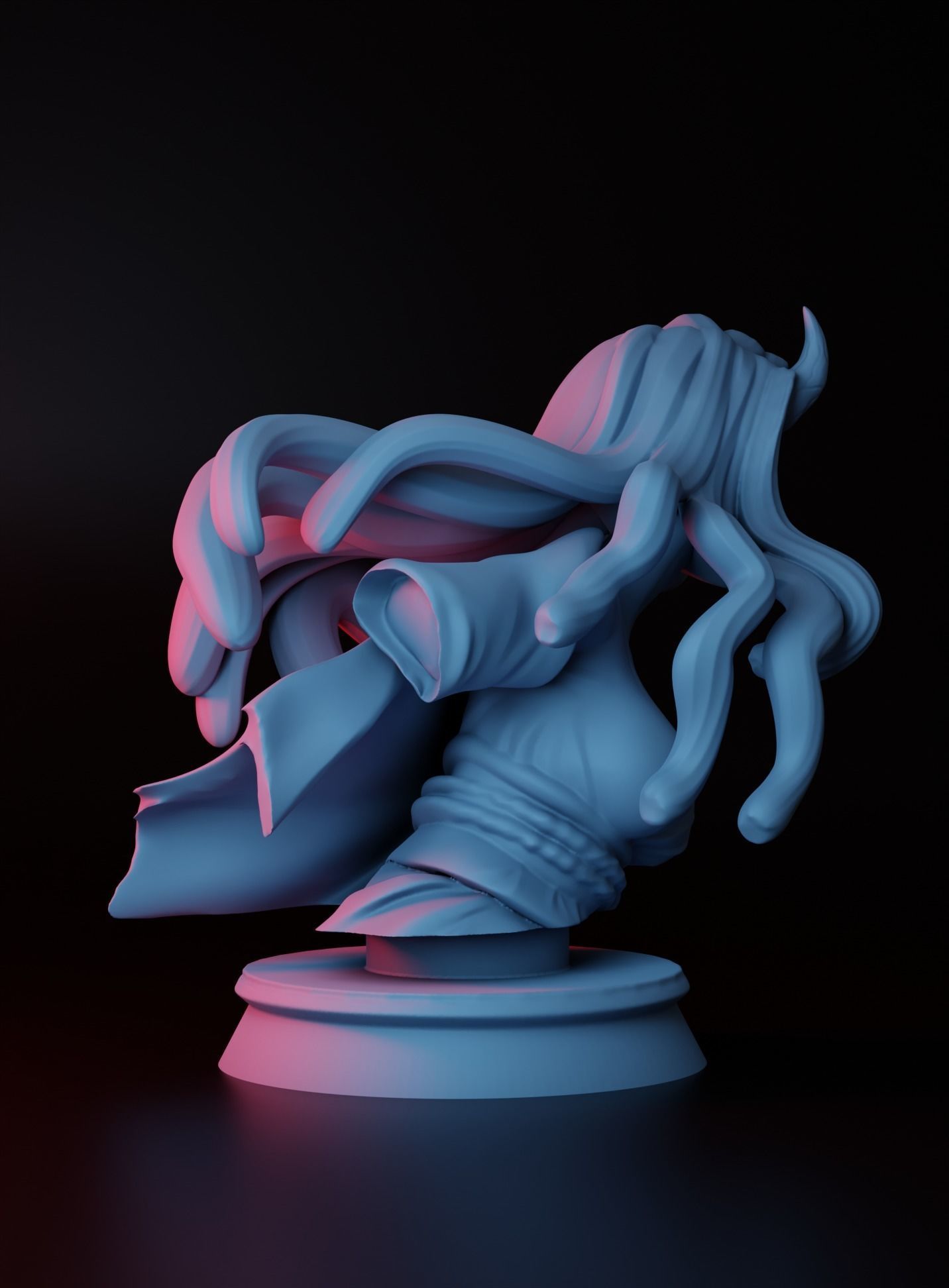 nesuko bust  fanart 3D print model_1