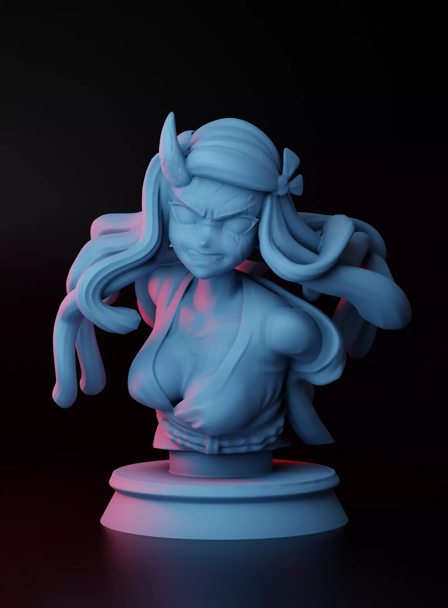 nesuko bust  fanart 3D print model_0