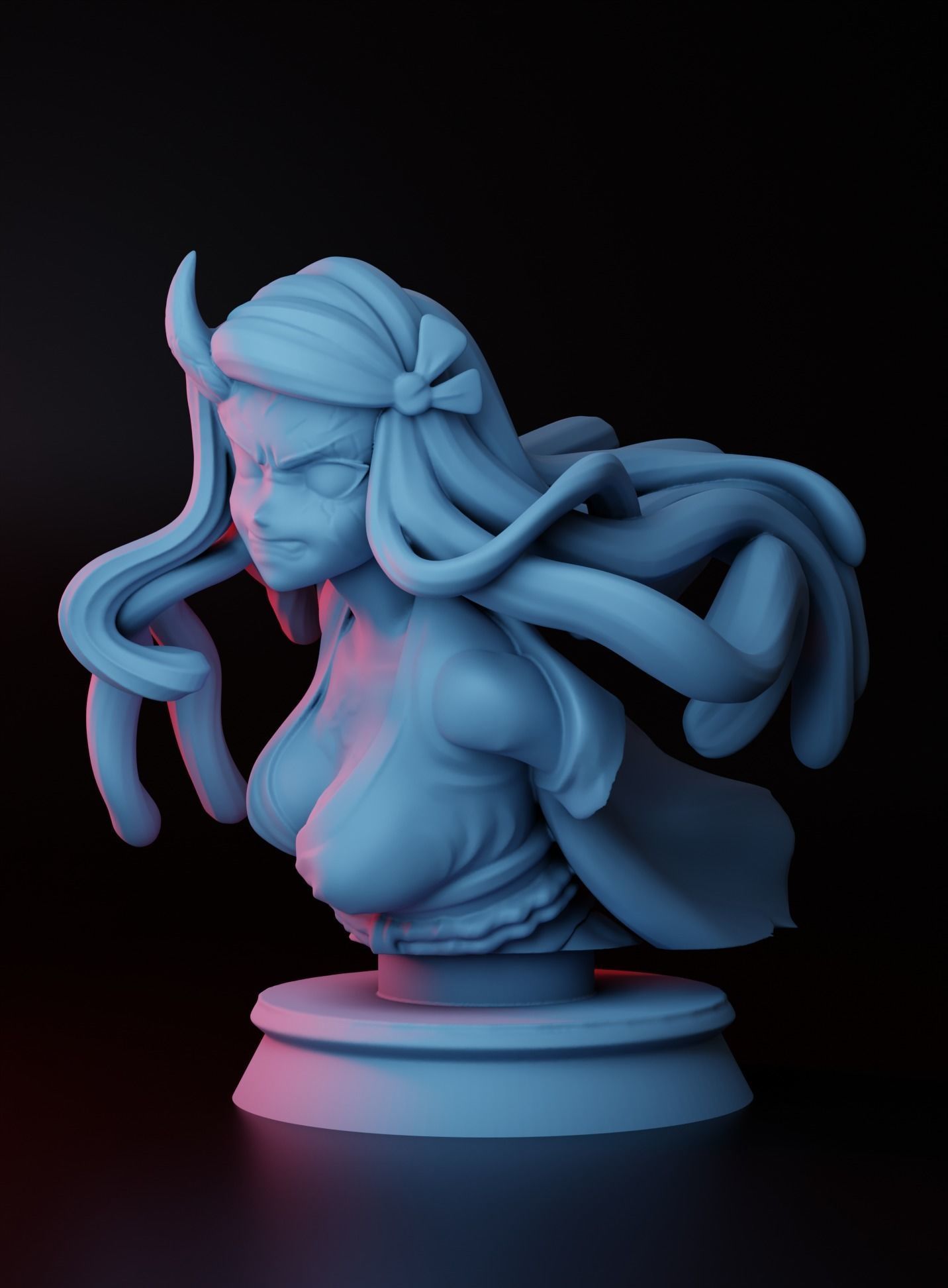 nesuko bust  fanart 3D print model_2