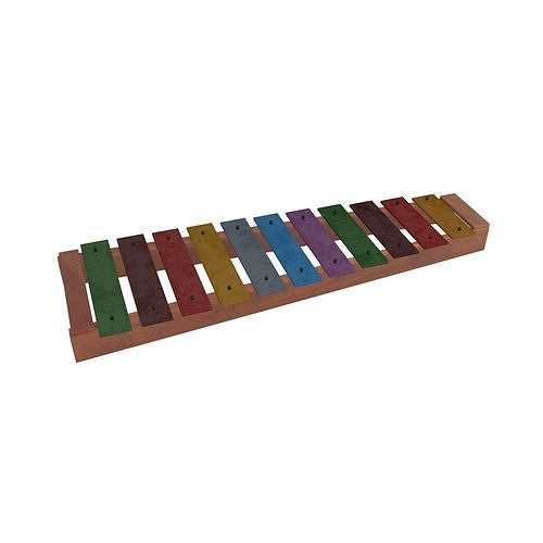 Glockenspiel V1 004 Low-poly 3D model
