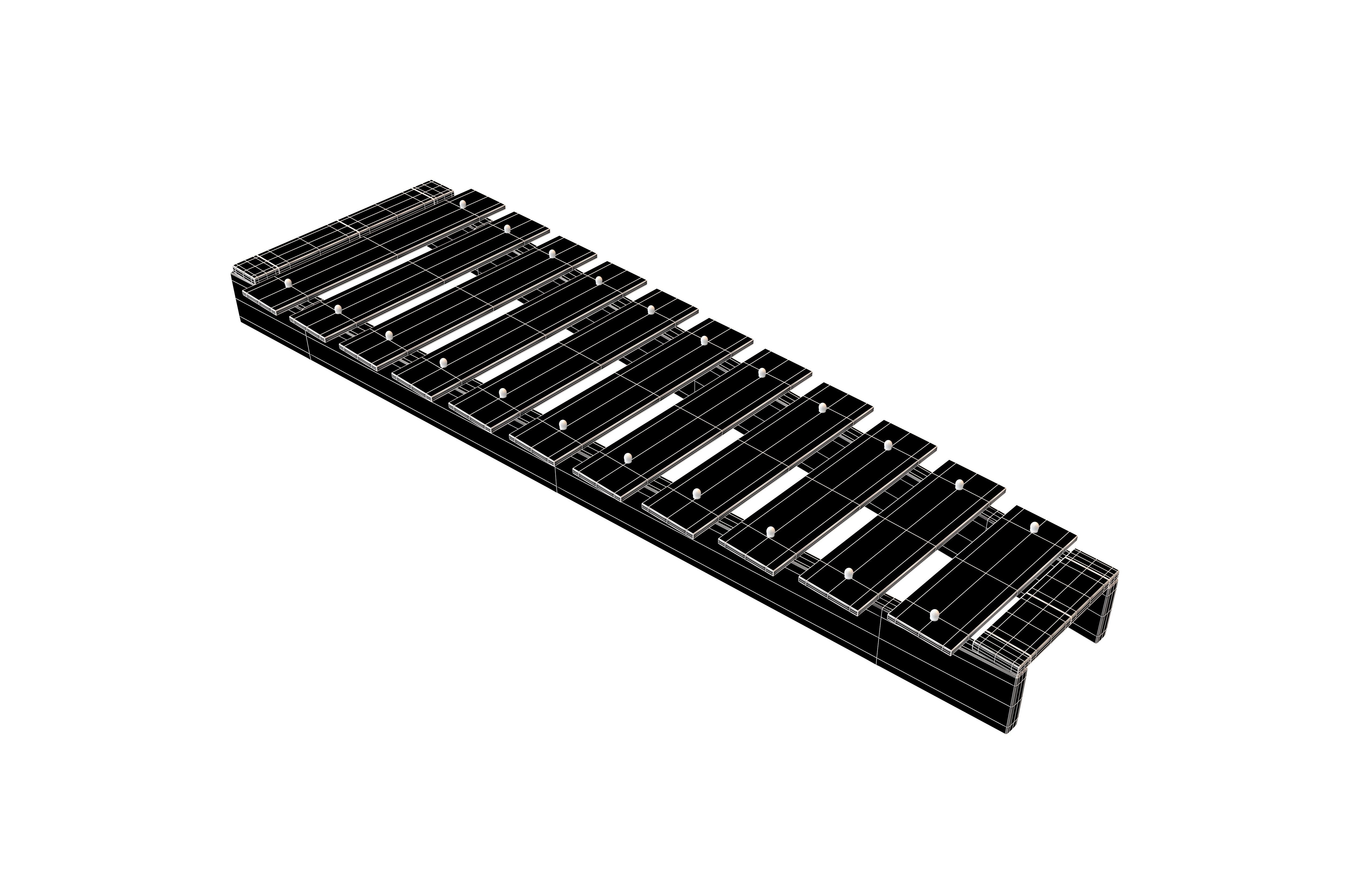 Glockenspiel V1 005 Low-poly 3D model_4