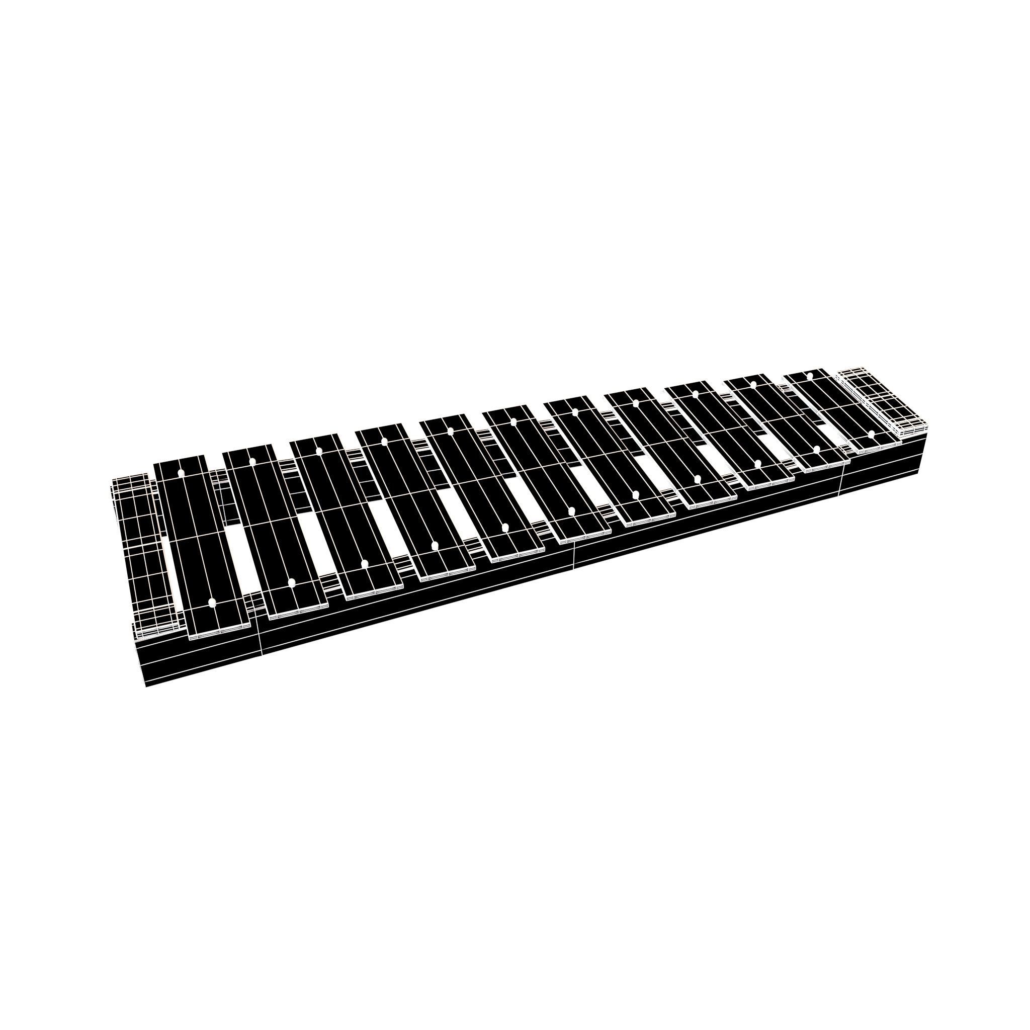 Glockenspiel V1 005 Low-poly 3D model_6