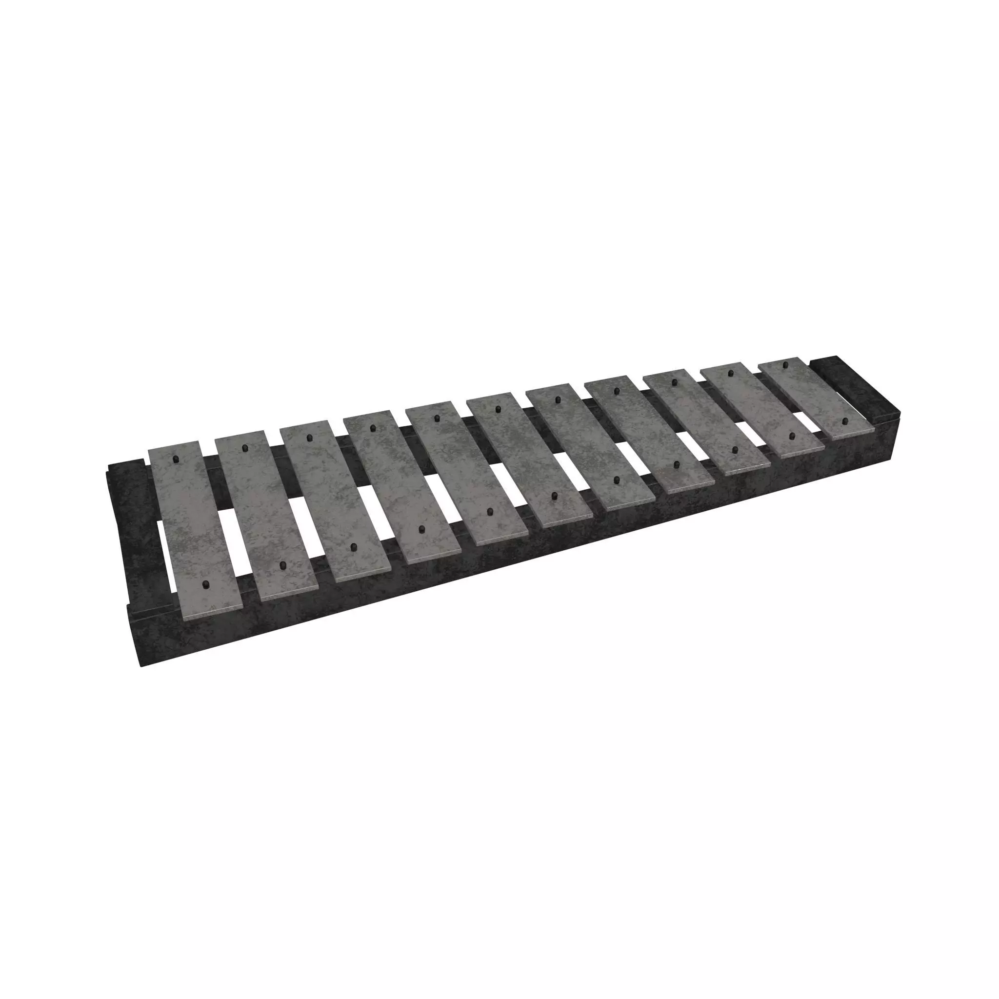 Glockenspiel V1 006 Low-poly 3D model_0
