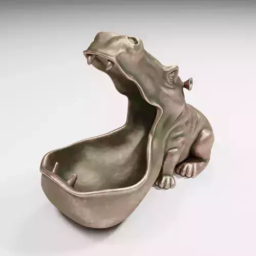 Hippo Vase