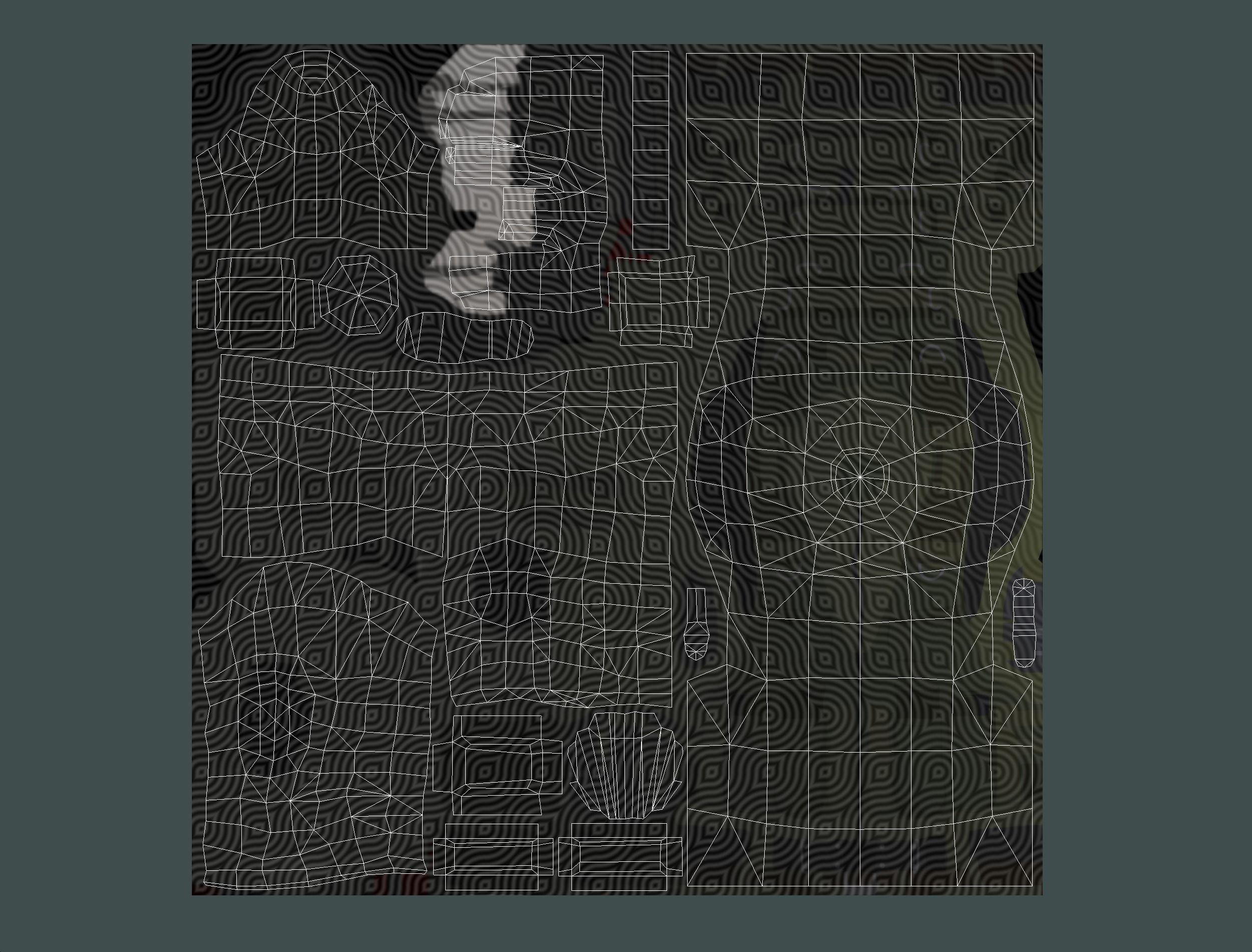 LowPoly 3d Man Military Solder Armor 3D Model Low-poly 3D model_22