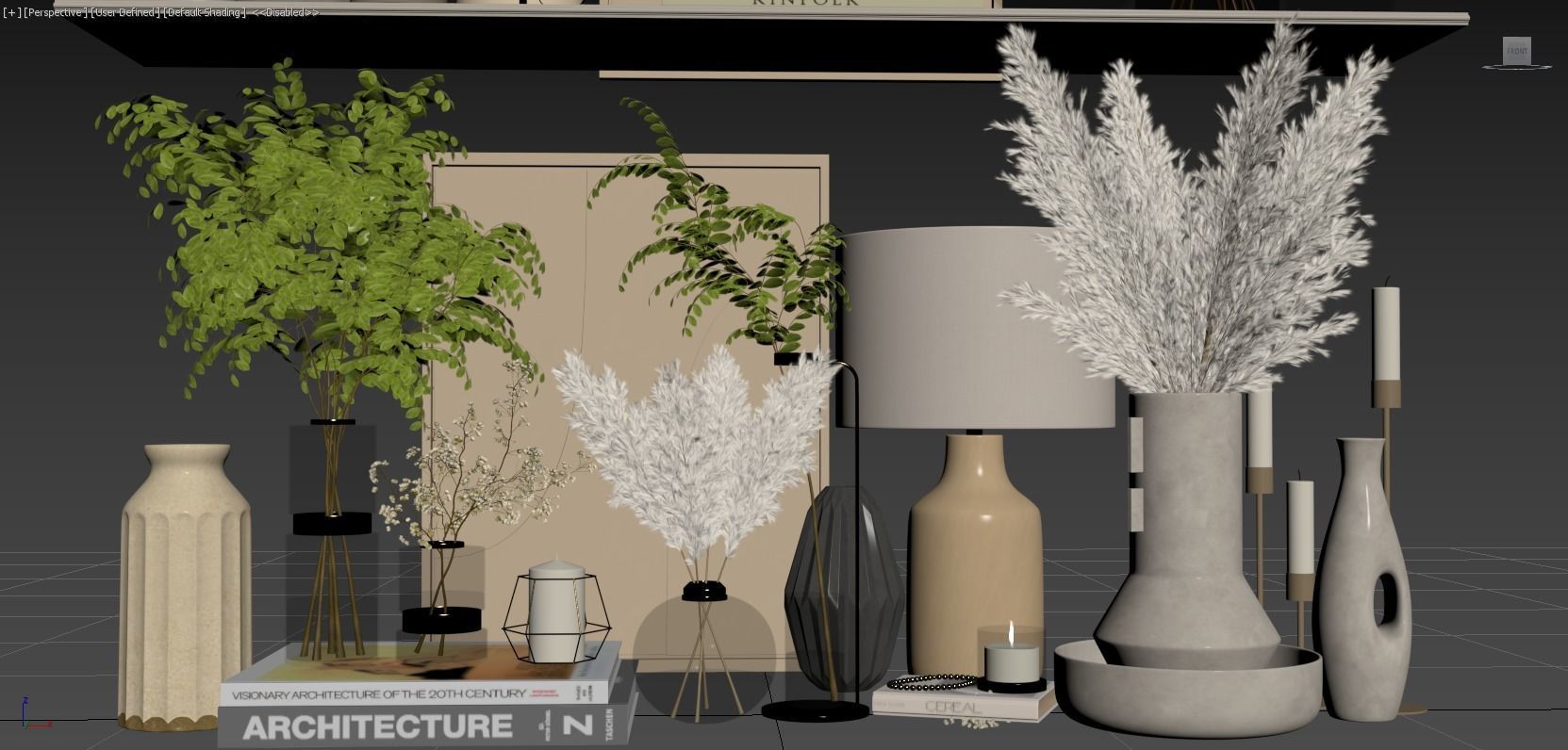 Decorative Set 130 3D model_8