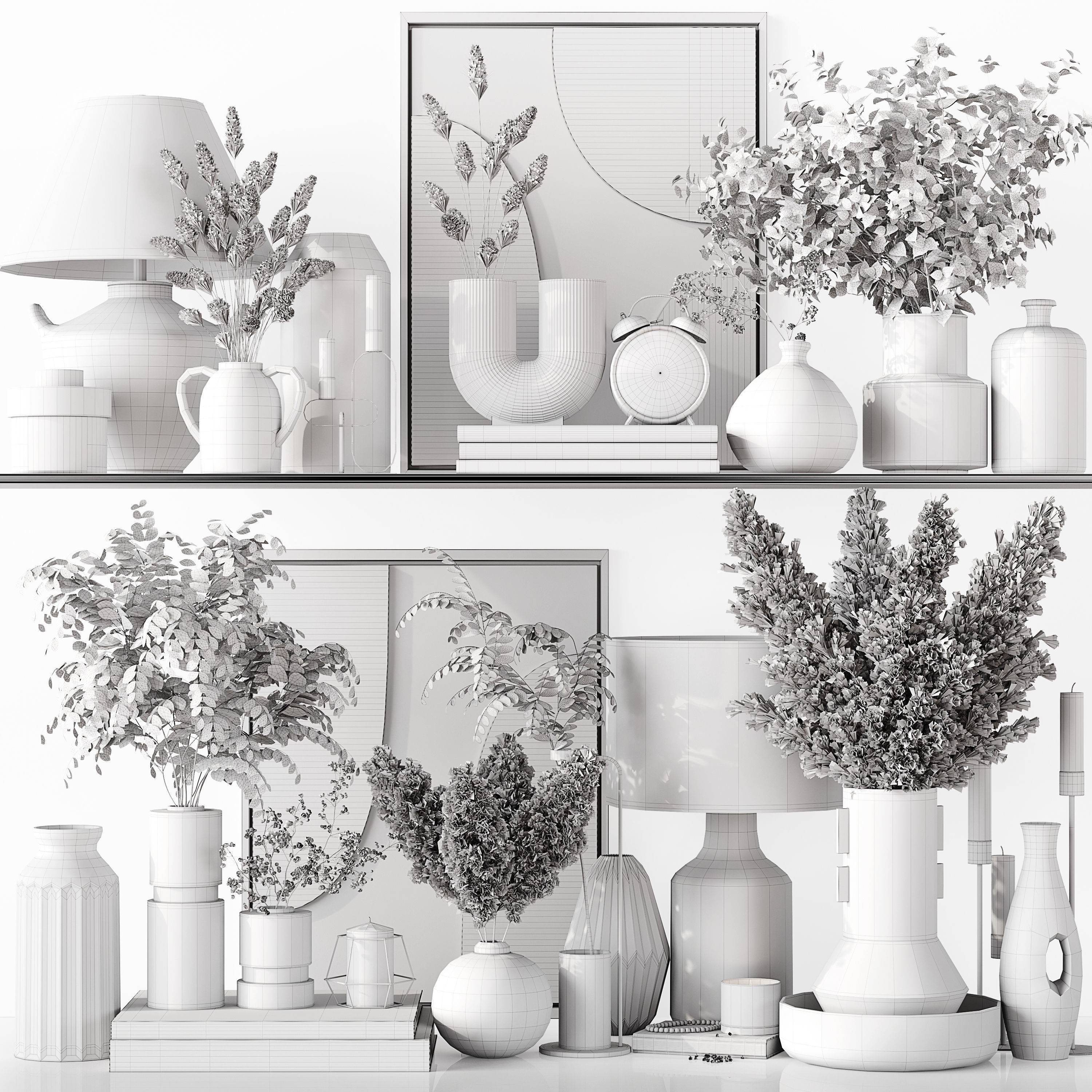 Decorative Set 130 3D model_6