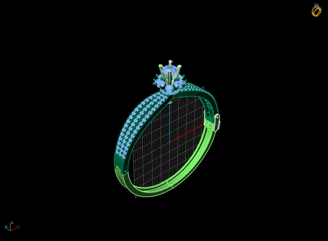 BRACELETS DIAMOND 3D print model_3