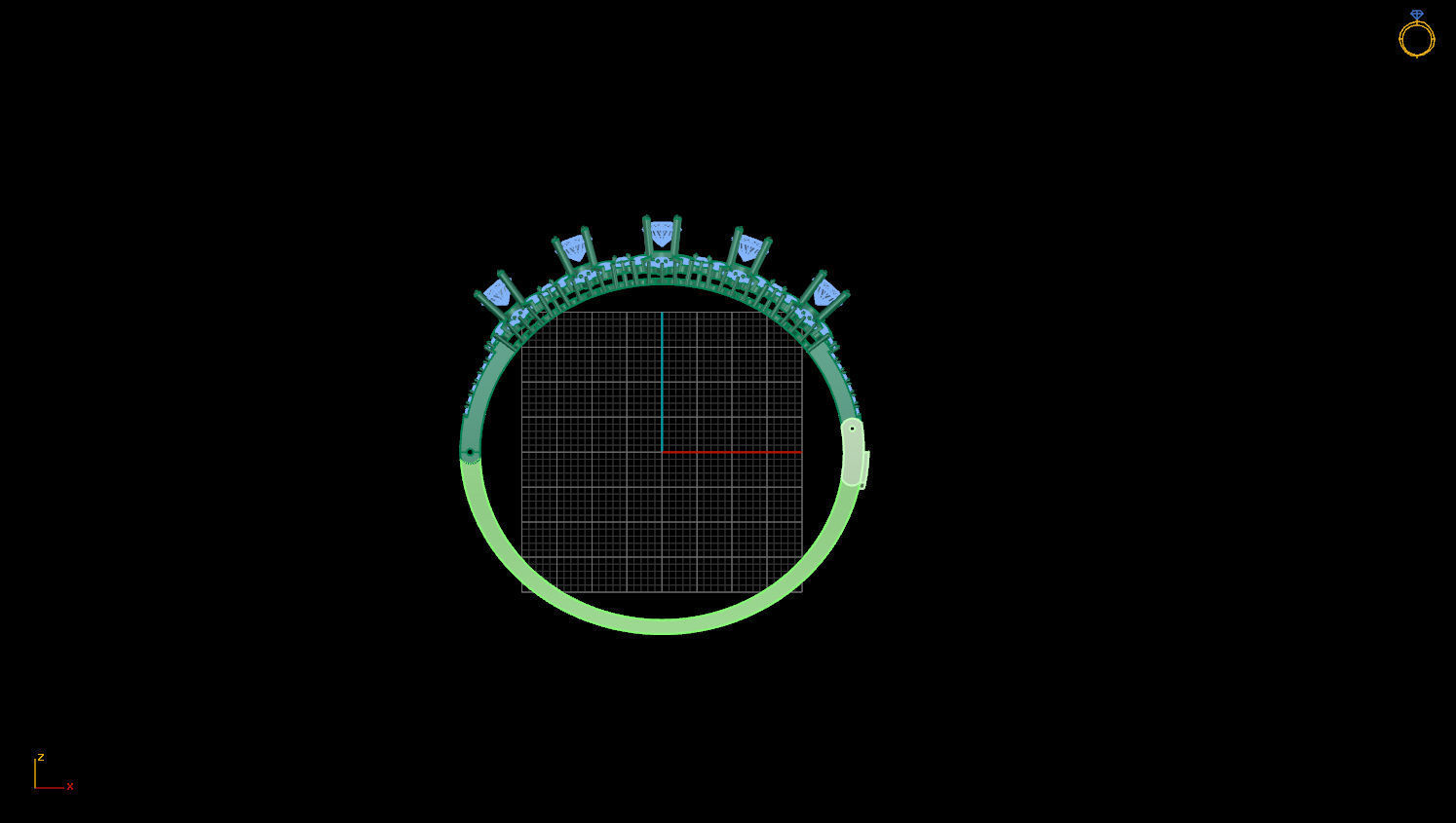 BRACELETS DIAMOND 3D print model_1