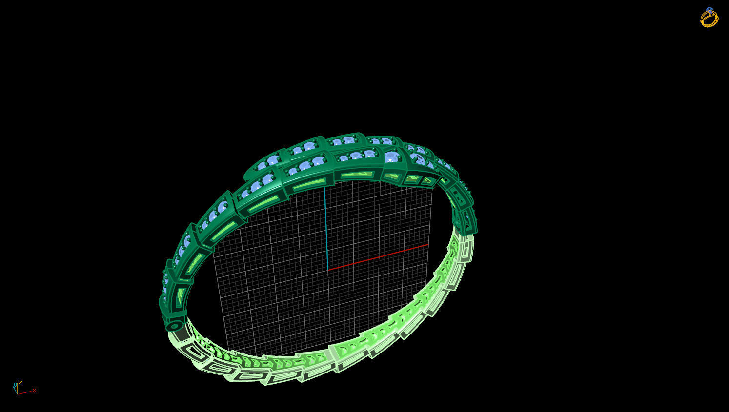 BRACELETS DIAMOND 3D print model_2